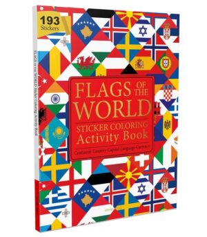 Flags of the World Sticker Coloring Activity Book | Paperback