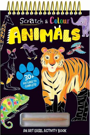 Scratch and Colour Animals | Hardcover